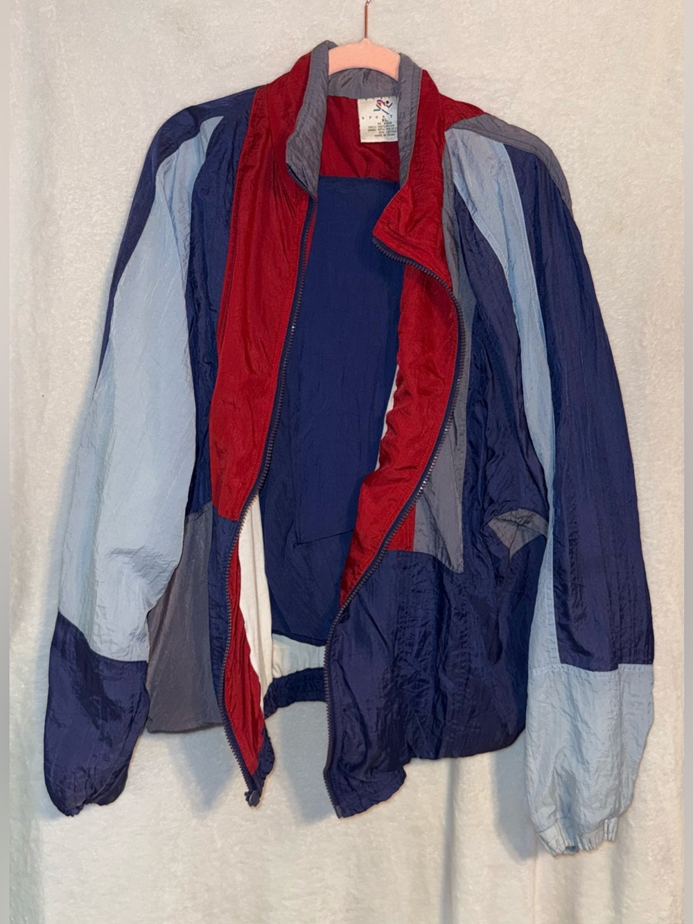 Vintage Avait Sportif Mens xl blue windbreaker jacket pants set
